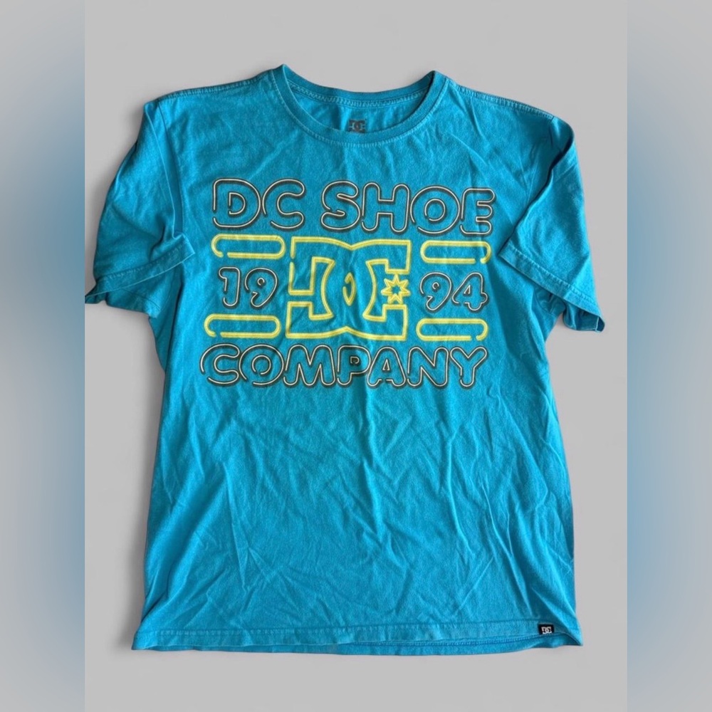 DC Blue T-Shirt with Yellow Accents